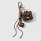 Bruine kleine tas sleutelhanger 1
