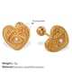 EH936WEG White Diamond Gold Stud Earrings