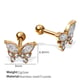 EH950WEG crystal stone gold earrings
