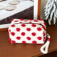 Hand-held woolen polka dot white pillow bag Picture3