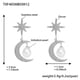 TXF405-Steel Eight-pointed Star Zircon Earrings Picture4