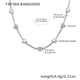 TXP384-B Steel Heart Zircon Necklace 41+5cm Picture6