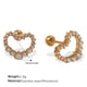 EH949WEG White Diamond Gold Stud Earrings Picture14