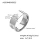 A103-Steel Colored Zircon Ring/No. 8 Picture7