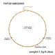 TXP381-Gold Necklace 40+5cm Picture5