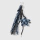 1 donkerblauwe geruite ster sleutelhanger Afbeelding3