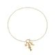 P1592-Golden Fish Pendant Necklace 42cm