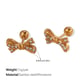 EH926WEG White Diamond Gold Stud Earrings Picture3