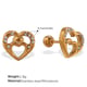EH947WEG White Diamond Gold Stud Earrings Picture12