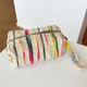 Hand-held pillow bag wool striped khaki Picture4