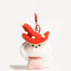 Conejito hongo de sombrero rojo