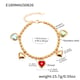 E180-Golden Heart Zircon Bracelet 16+5cm Picture7