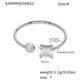 A309-B Steel Color Square Zircon Ring Picture9
