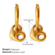 EH1258G gold earrings