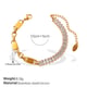 SL442WEG white zirconium splicing bracelet