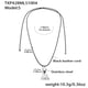 TXP428-Small Steel Necklace 90cm Picture10
