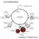 TXE420-steel cherry DIY bracelet 16+3cm