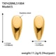 TXF428-Gold Small Earrings Picture12