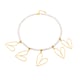 P1676-Gold necklace 39+5cm