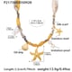 P2173-Golden scarf necklace 47+5cm Picture3