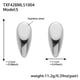 TXF428-Steel Small Earrings Picture2