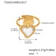 TXA451-White Crown Heart Ring-Size 7 Picture9