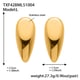 TXF428-Gold Large Earrings Picture11