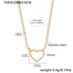 TXP455 - Gouden witte zirkoon ketting 41+5cm Afbeelding10