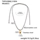 TXP428-Small Gold Necklace 90cm Picture8