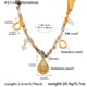 P2174-Golden scarf necklace 46+5cm Picture4