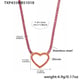TXP455 - Gouden rode zirkoonketting 41+5cm Afbeelding15