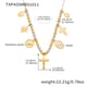 TXP435-color matching necklace 41+5cm