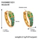 F650 Green Zircon Earrings - Medium Picture15