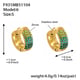 F931-6 Green Zircon Earrings - Small Picture5