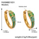 F650 Green Zircon Earrings - Large Size Picture16