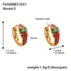 F650 Red Zircon Earrings - Small Picture11