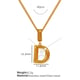 XL133 Gold D Necklace Picture23