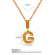 XL133 Gold G Necklace Picture20