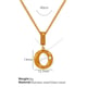 XL133 Gold O Necklace Picture12