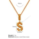 XL133 Gold S Necklace Picture8