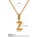 XL133 Gold Z Necklace