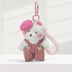 Blush White Bear-Pink Overalls Picture4
