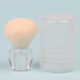 Little Apple - Transparent - White Imitation Wool - Loose Powder Brush + Round Transparent PP Box Packaging Picture2