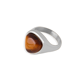 A530-Natural Tiger Eye Steel Ring/No. 8 Picture9