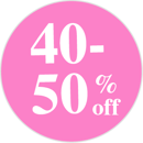40-50% Rabatt