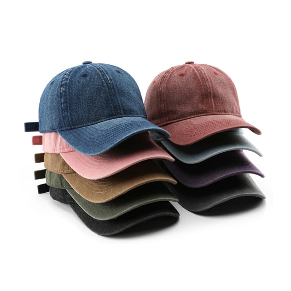 Cappellino da baseball casual in denim da 1 pezzo