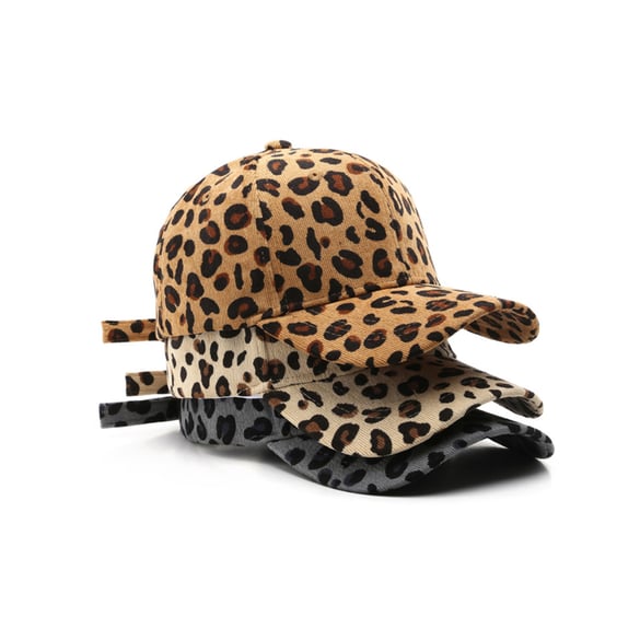 Cappellino da baseball con stampa leopardata da 1 pezzo