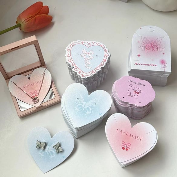 Jewelry Packaging Cards Customized Logo Available 2