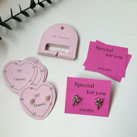 Jewelry Packaging Cards Customized Logo Available 2