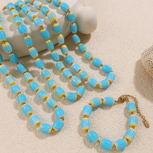 1 Piece Ceramic Beaded Necklace